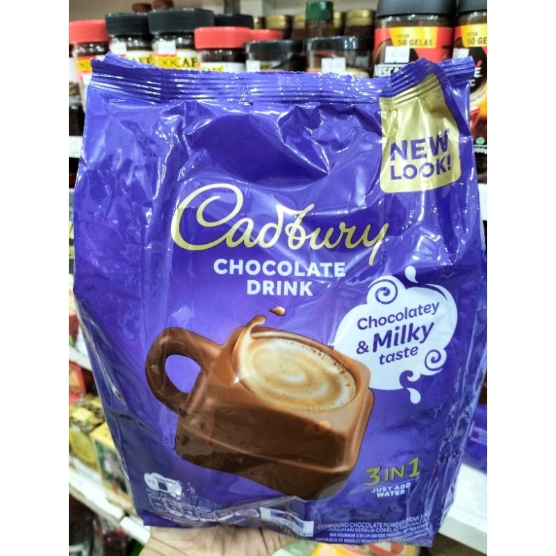 

Cadbury Chocolate Drink 3in1 Minuman Serbuk Cokelat 13Sachet HALAL Impor Malaysia