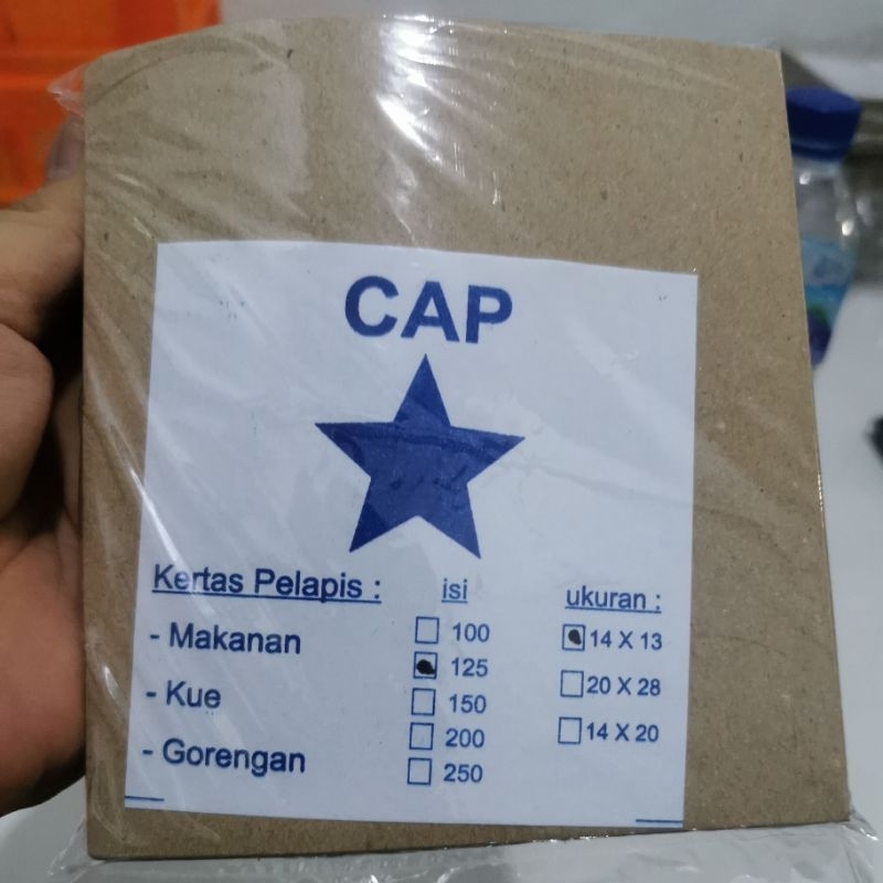 

kertas nasi alas kresek gorengan dan sterofoam nasi ukuran 13x14 isi 125 lembar