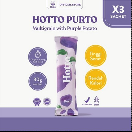 

Hotto Purto Original Multigrain Drink Sereal Oat Sweet Potato High Fiber