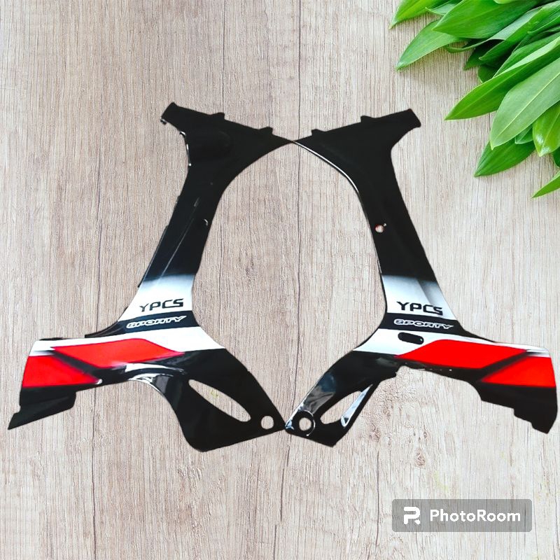 Sayap Dalam Fiz R Sporty Hitam Merah Kepangan Fiz R