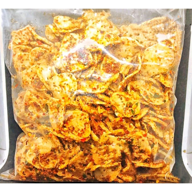 

Keripik Basreng pedas daun jeruk dan original 250 gram