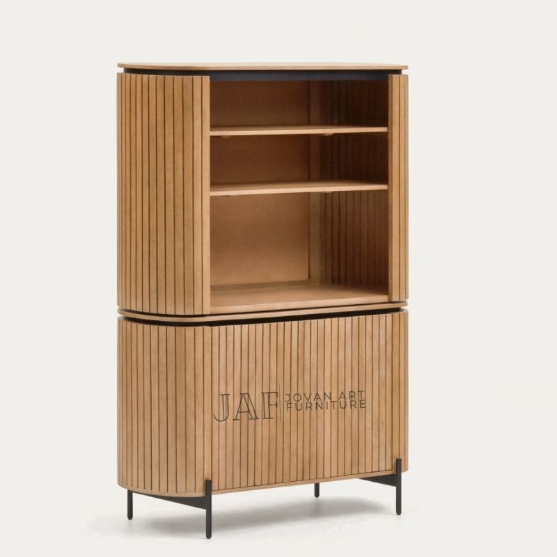Lemari Kabinet Salur Industrial Kayu Jati - Jovan Art Furniture