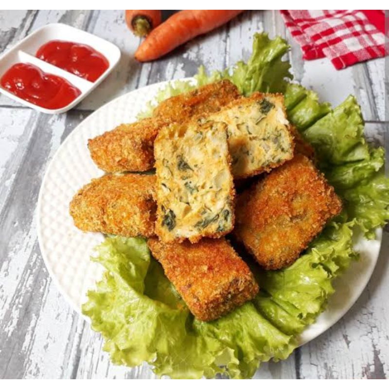 Nugget Ayam Sayur Bangun-bangun/Daun Katu (Untuk ibu menyusui ASI Booster) (1/2 Kilo)