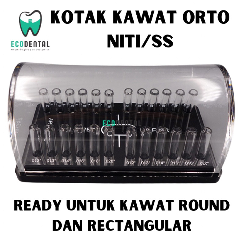 Dental Kotak Kawat Orto Wadah Wire Niti SS