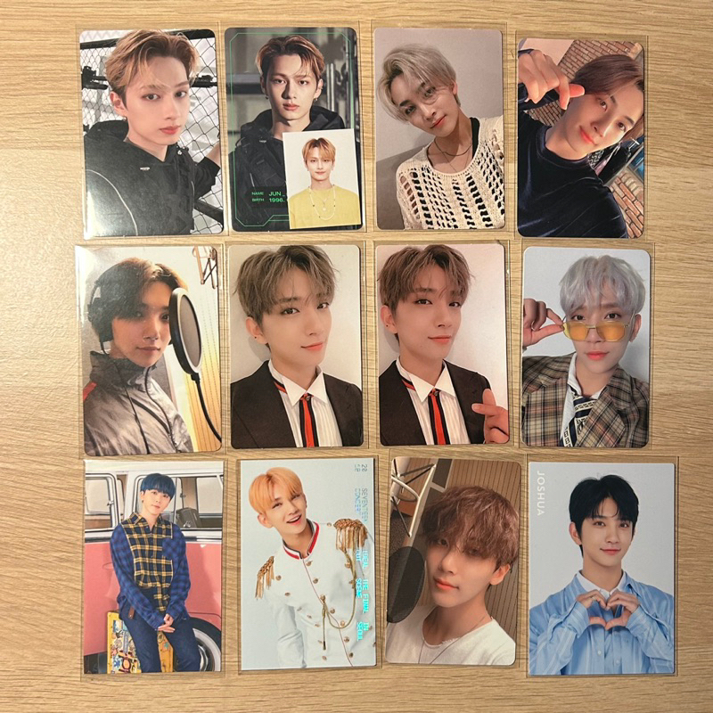 PHOTOCARD SEVENTEEN JUN CARAT MEMBERKIT, JEONGHAN AN ODE, JEONGHAN MAGAZINE, JOSHUA SEMICOLON, JOSHU