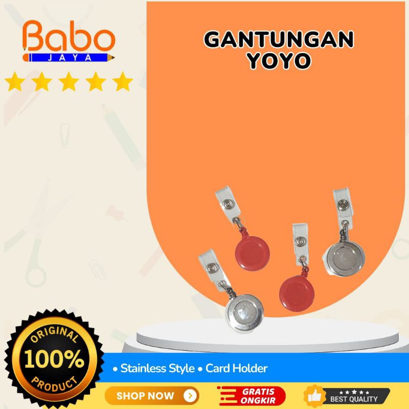 

BABO JAYA Gantungan Yoyo Id Card , Gantungan Pekerja Bahan Stainless Dan Tidak Mudah Berkarat