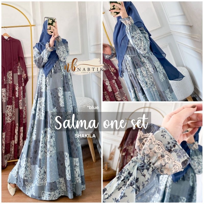 gamis syari motif terbaru salma syari shakila motif original nabtik