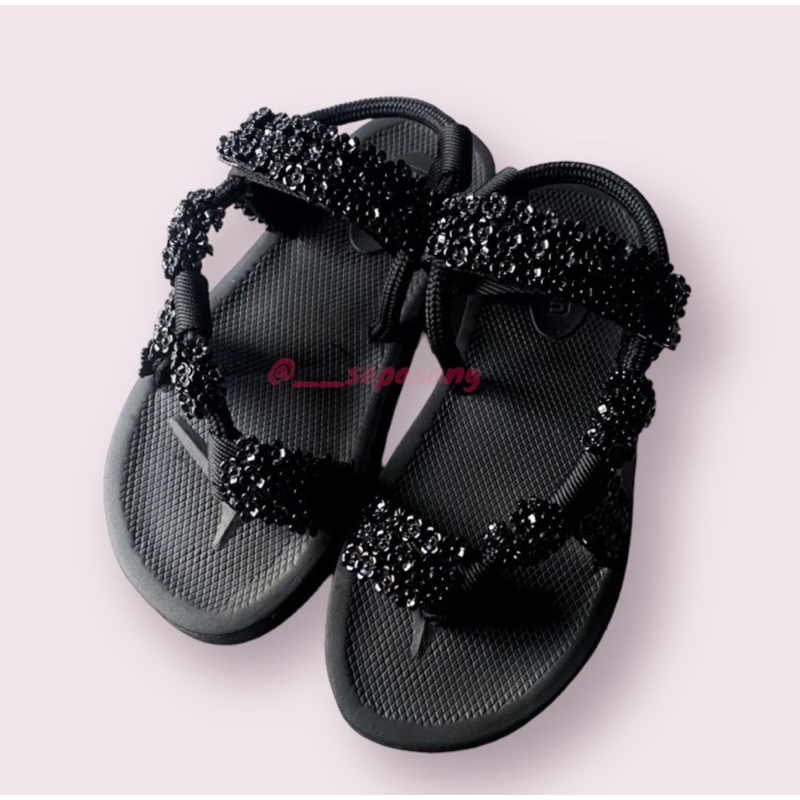 Black Mamba Beads Sandals