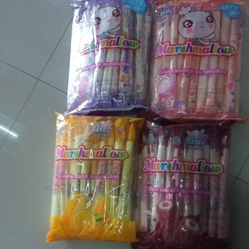 

Candy Creations marshmellow panjang Banyak rasa 450gr