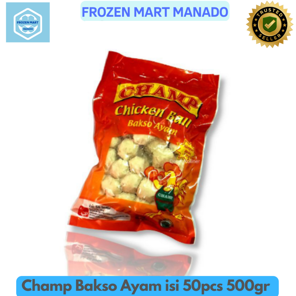 

Champ Bakso Ayam isi 50pcs 500gr - Frozen Mart Manado (Frozen Food Manado)