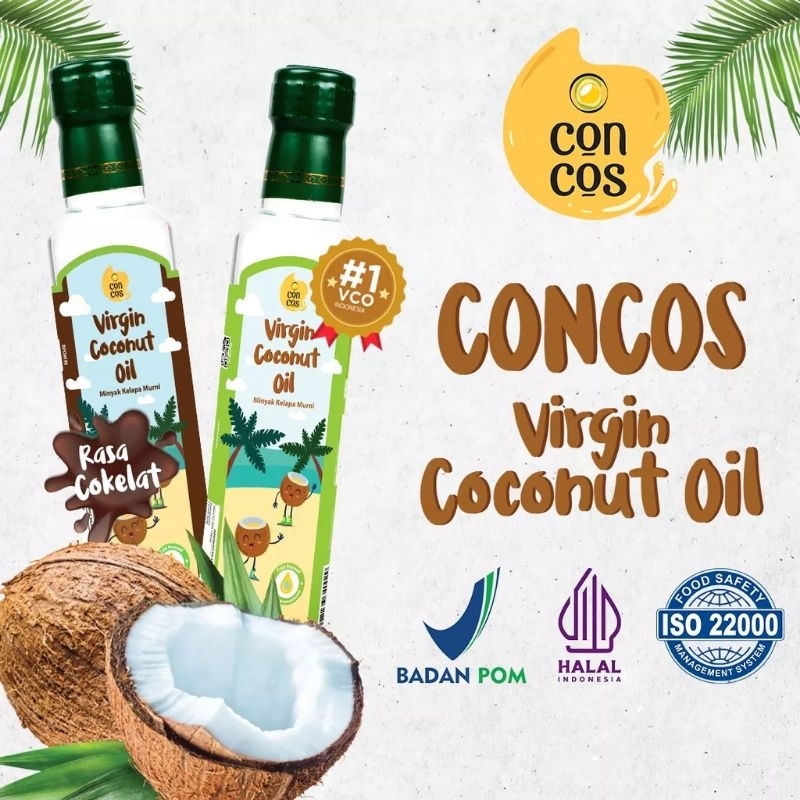 

Concos Virgin Coconut Oil Kids - Minyak Kelapa Murni-VCO anak