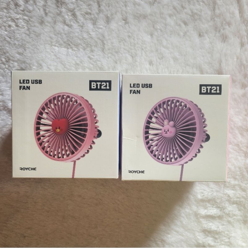 Ready Stock BT21 LED USB Fan Tata Cooky