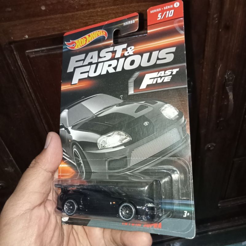 Fast And Furious Series Rare Toyota Supra Black Hw Hot Wheels Hotwheels Bday Gift Hadiah Souvenir Ka