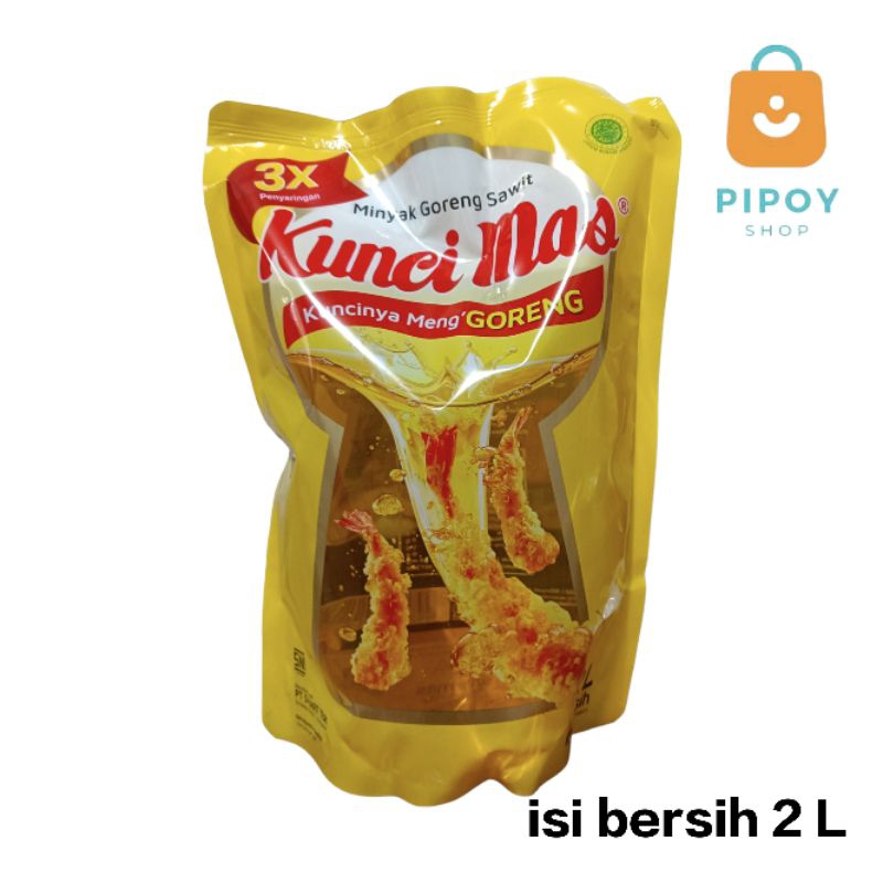 

Minyak Goreng Sawit Kunci Mas isi bersih 2 L
