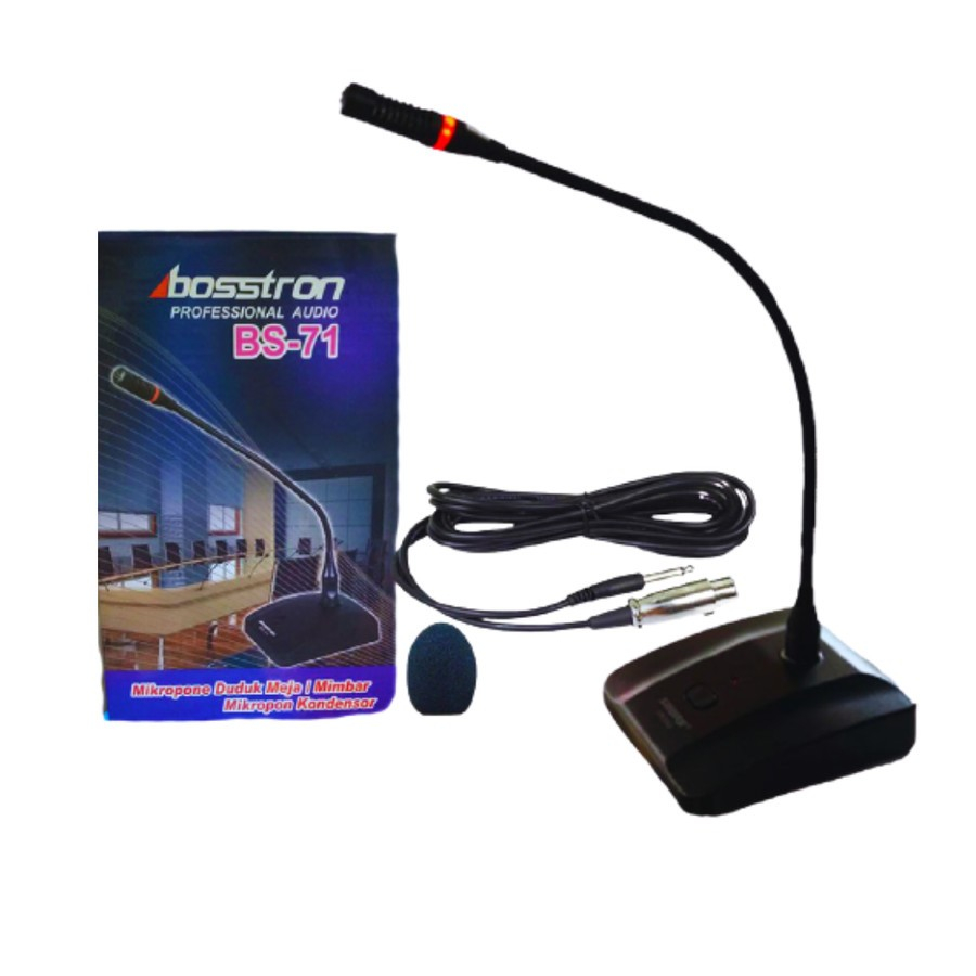 MIC MEJA DENGAN BUNYI BELL MICROPHONE PODIUM