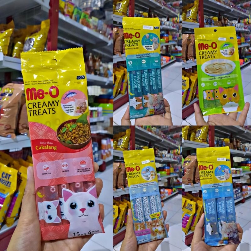 SNACK KUCING MEO CREAMY TREATS ADULT DAN KITTEN ORIGINAL