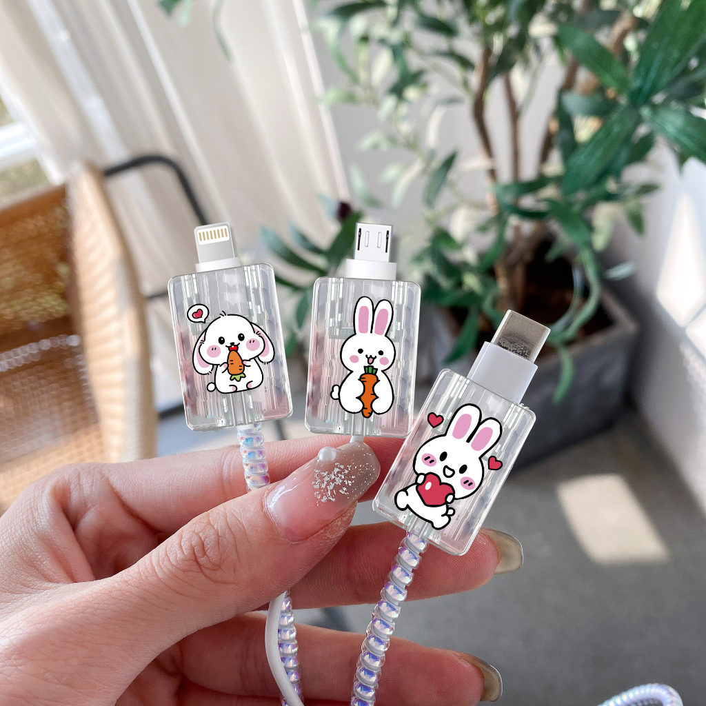 Pelindung Ujung Kabel Charger Protector Carger HP Cable Data iPhone Android USB tab C