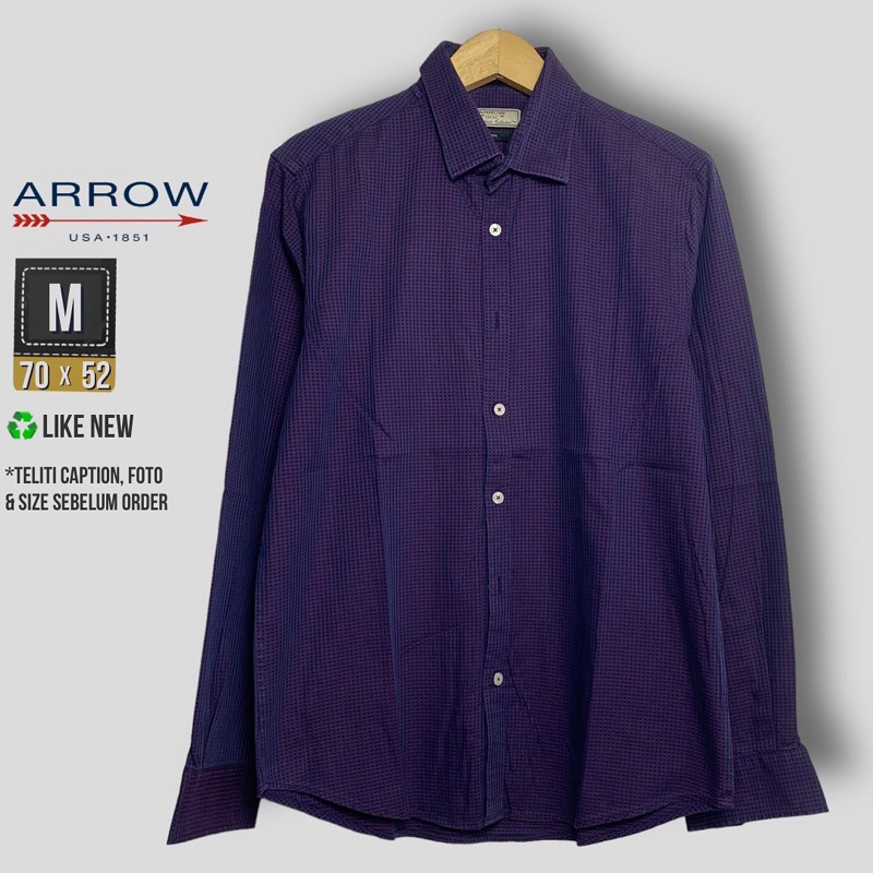 KEMEJA KOTAK PRIA ARROW SIZE M