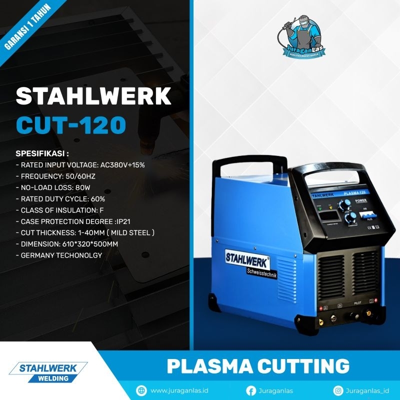 Mesin Las Plasma Cutting Cut 120 Stahlwerk Mesin Las Potong Plasma Cutting Cut-120A