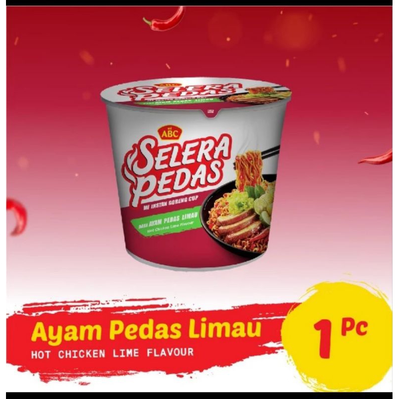 

mie ABC cup ayam pedas limau 80gr