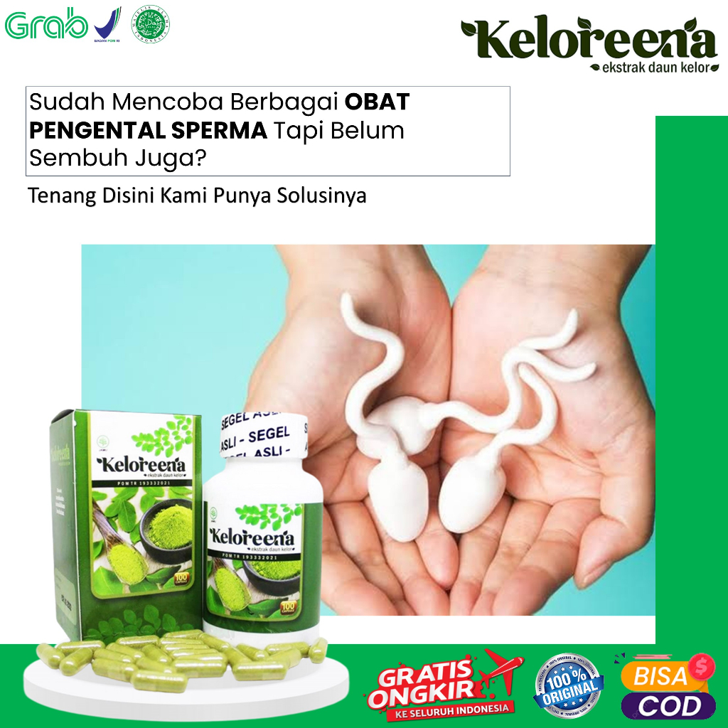 Obat Varikokel Dan Sperma Encer Untuk Pria Keloreena Ekstrak Daun Kelor 100% Herbal Alami Original