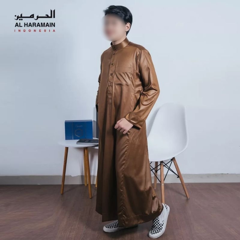 #JD1 - Al Haramain - Jubah Impor Viet Dewasa - Gamis, Jubah Pria Haramain Impor Viet Ori Lengan Panj