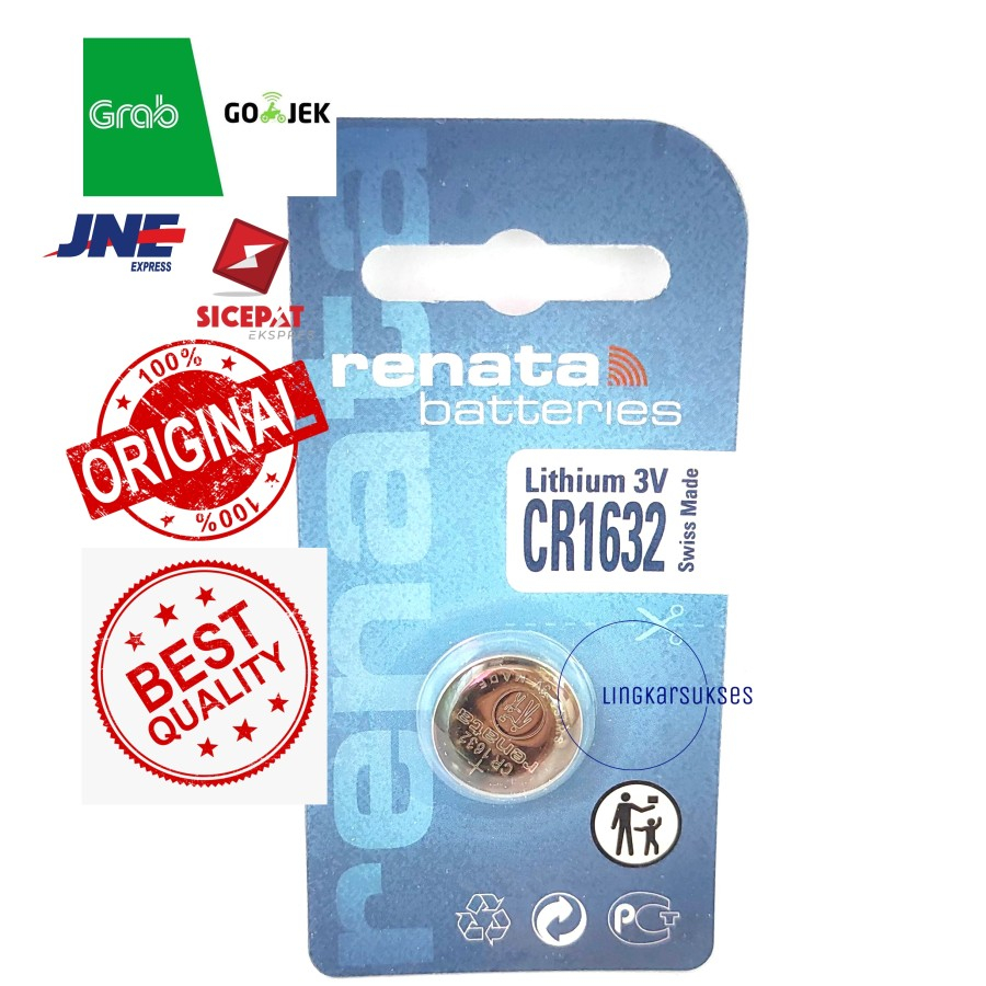 Baterai Renata 1632 Renata 1620 Renata 1616 CR1632 CR1620 CR1616 Ori