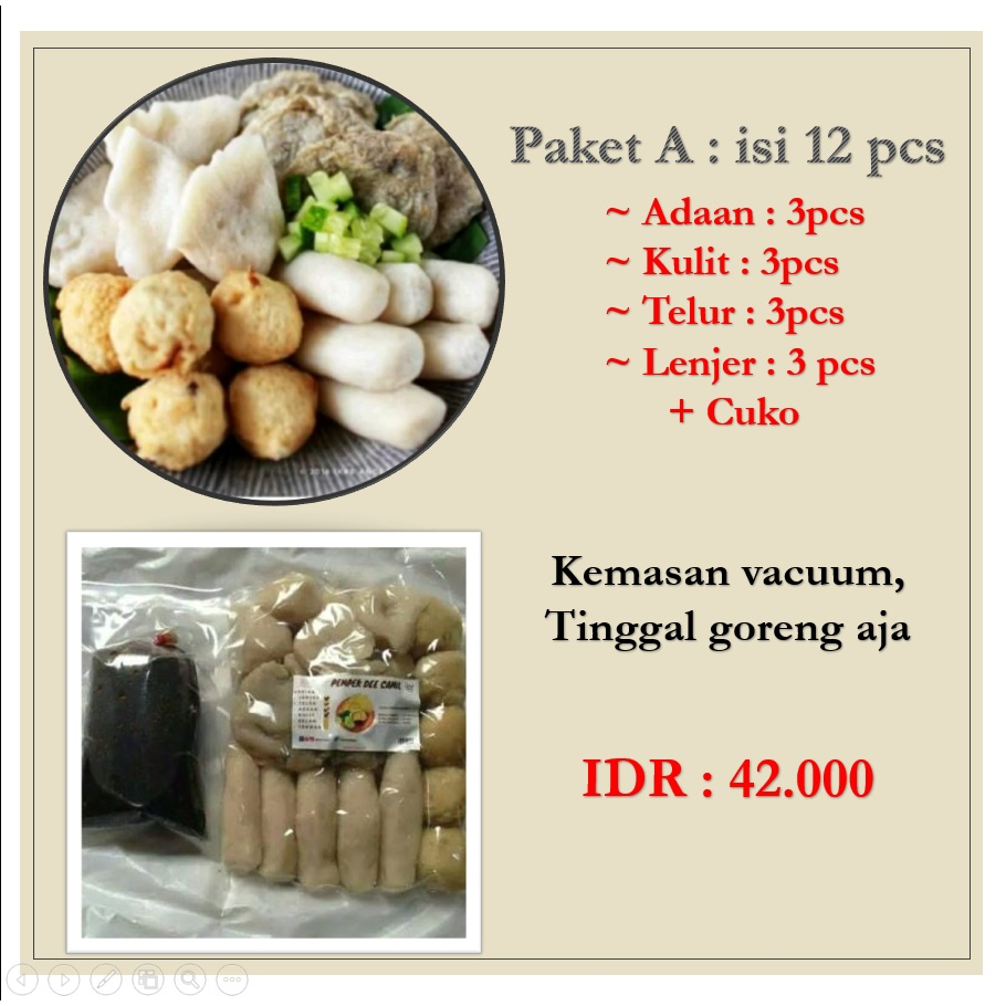 

Pempek Palembang (12 pcs)