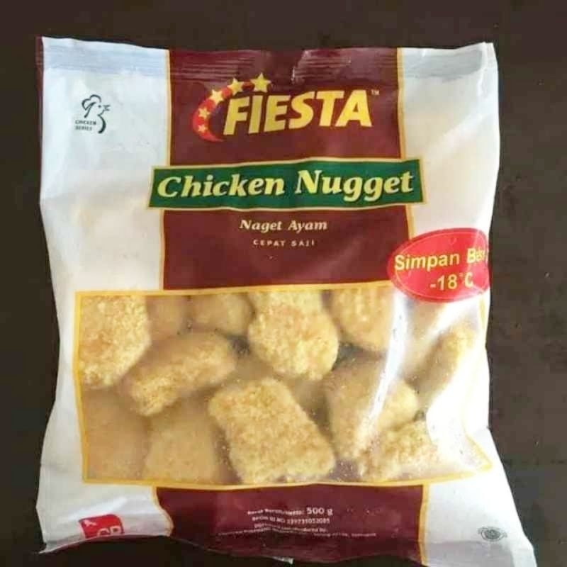 Fiesta Nugget Ayam / Fiesta Chicken Nugget 250gr & 500gr / Naget Ayam Fiesta / Uang Mainan Kecil Min