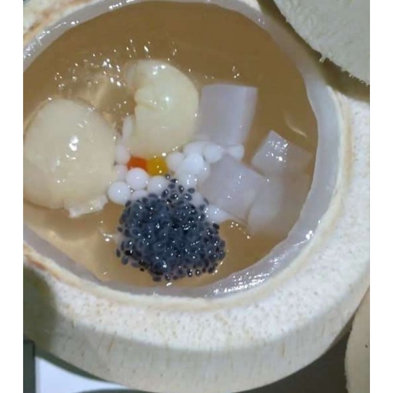 Degan jelly mix buah leci