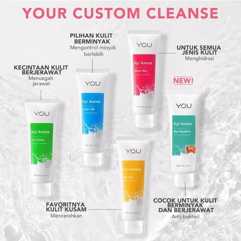 YOU hy amino facial wash