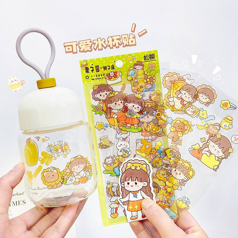 

DIY Sticker Tema Kartun Zodiak Rasi Bintang/Stiker Lucu Tumblr Diary Jurnal Dekorasi Alat Tulis Stationery