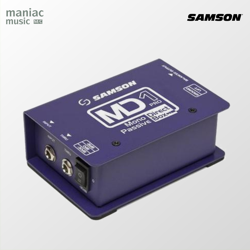 Samson MD1PRO - DI Box. Direct Injection. Pasif. Bahan Metal Kuat