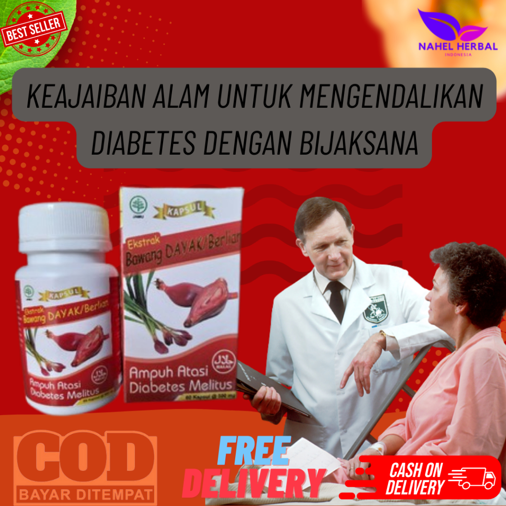 Terbaik Jaga Gula Darah Dengan Kapsul Bawang Dayak - Suplemen Darah Tinggi Agar Cepat Mujarab Paling