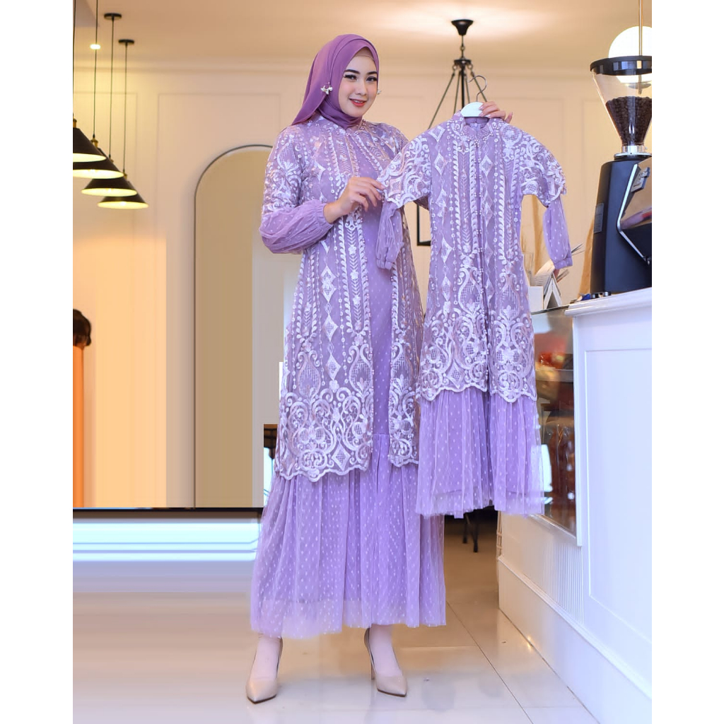 GAMIS TILE GLITER / GAMIS COUPLE ANAK / GAMIS IBU DAN ANAK / GAMIS TILE PREMIUM