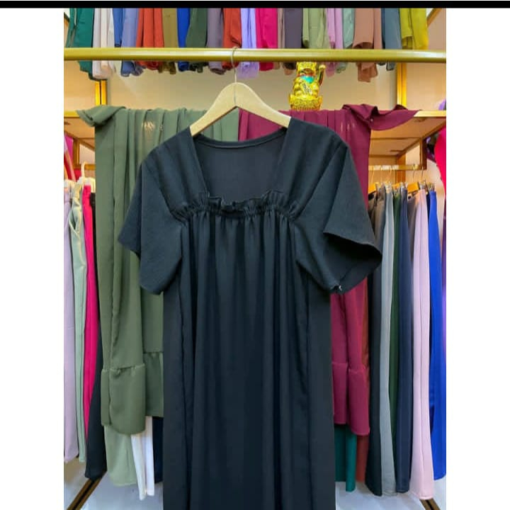 Daster Fuji Premium Baju Tidur Kekinian Daster Kerut Polos Jumbo