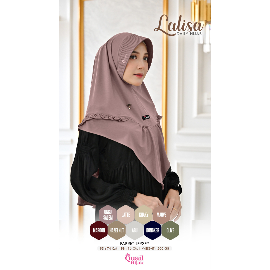LALISA bergo Quail Hijab