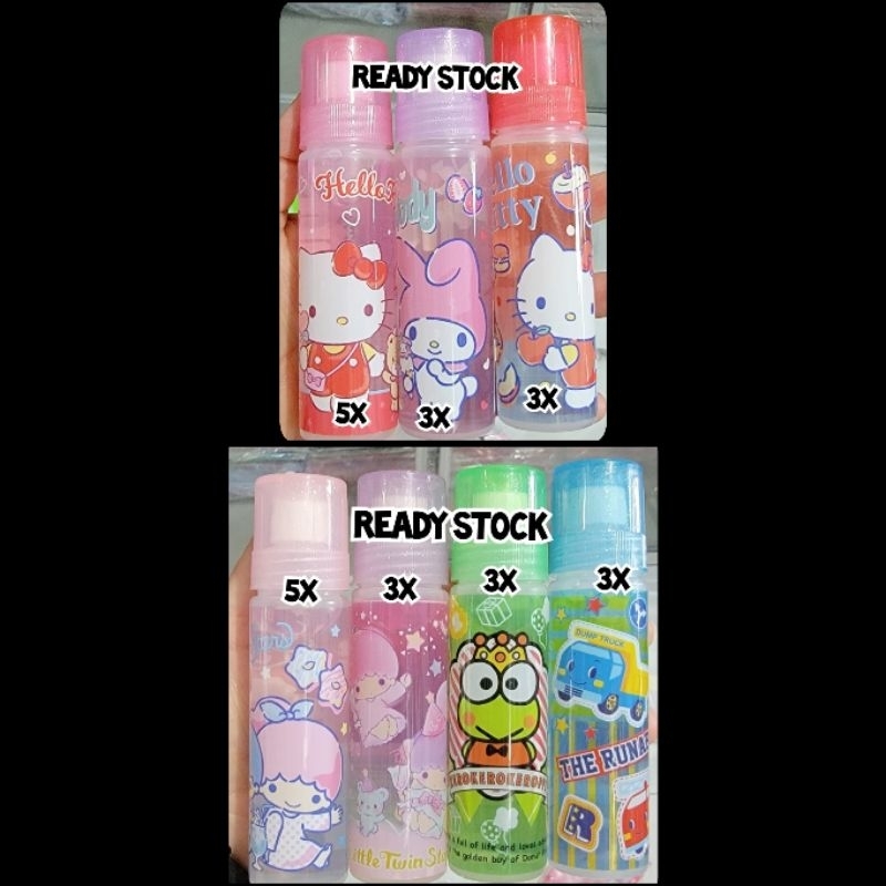 

Lem Cair / Liquid Glue 50cc Sanrio Karakter Hello Kitty, My Melody, Little Twin Stars, Keroppi, The Run Abouts