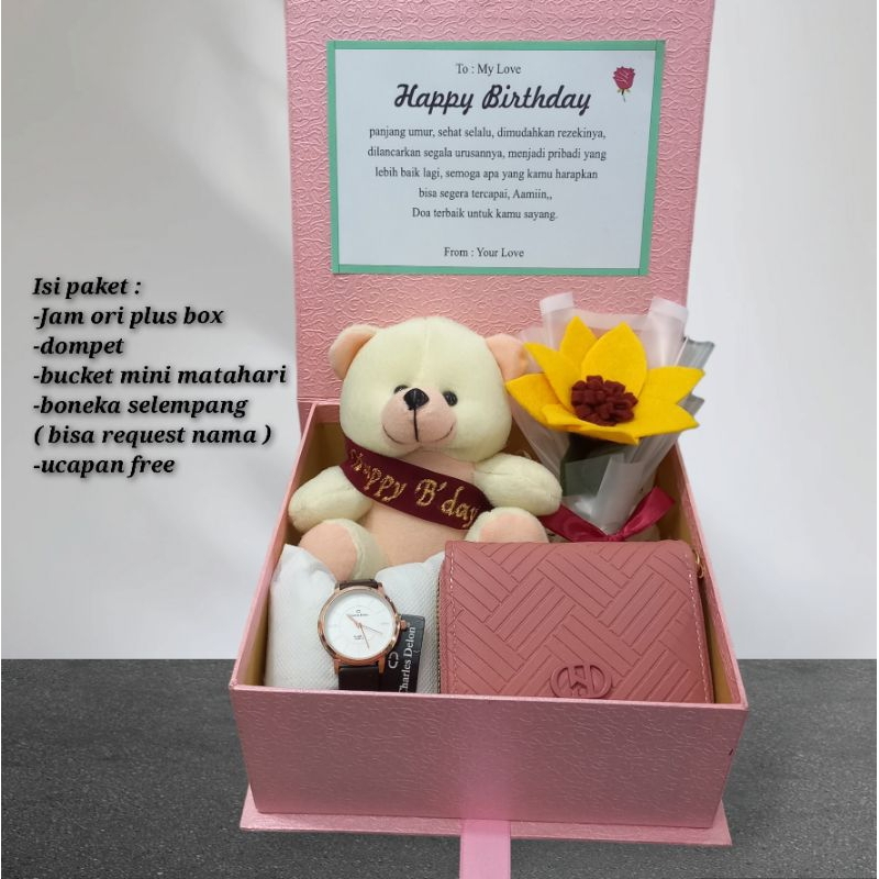 

KADO ULANG TAHUN UNTUK CEWEK ATAU PASANGAN/ GIFT BOX CEWEK/WISUDA/ANNIVERSARY