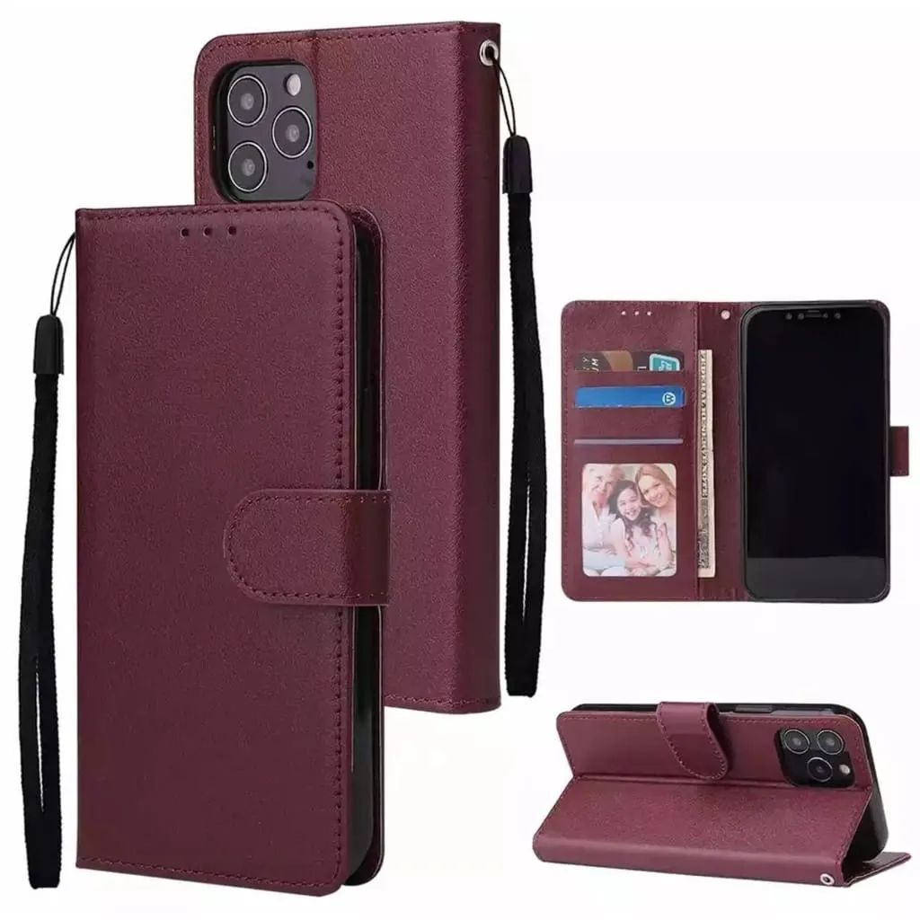 Flip Cover Wallet INFINIX HOT 9 10 10S 11 11S NFC 12 12i PLAY INFI NOTE 30 PRO HOT 30 PLAYLeather Case Dompet Kulit Casing Lipat