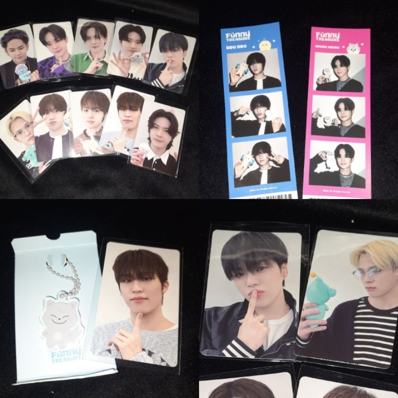 PC FUNNY TREASURE PVC BAG, 4-CUTS POLAROID, RANDOM ACRYLIC KEYRING