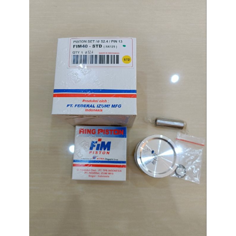Piston Kit FIM Izumi FIM40 Supra X 125 - Karisma - Blade 125 Pin 13