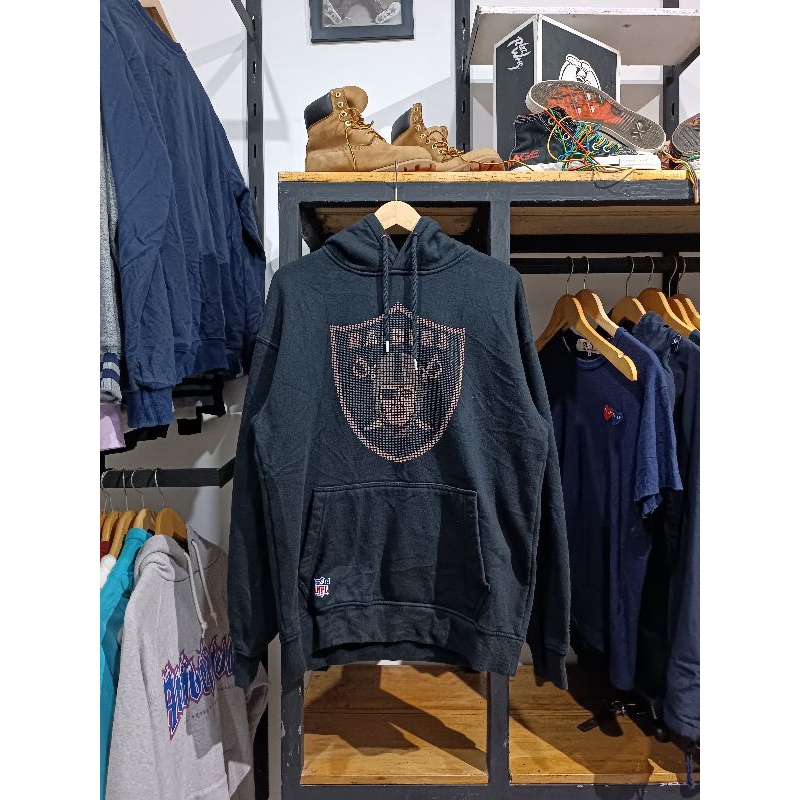 HOODIE SECOND NEW ERA RAIDERS (Size S Fit M)