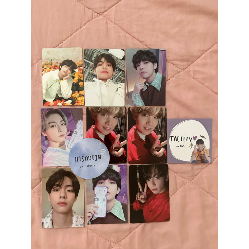 Mini photocard BTS Taehyung Pajama, Speak yourself & Jungkook sowoozoo, BTS Love yourself tour japan
