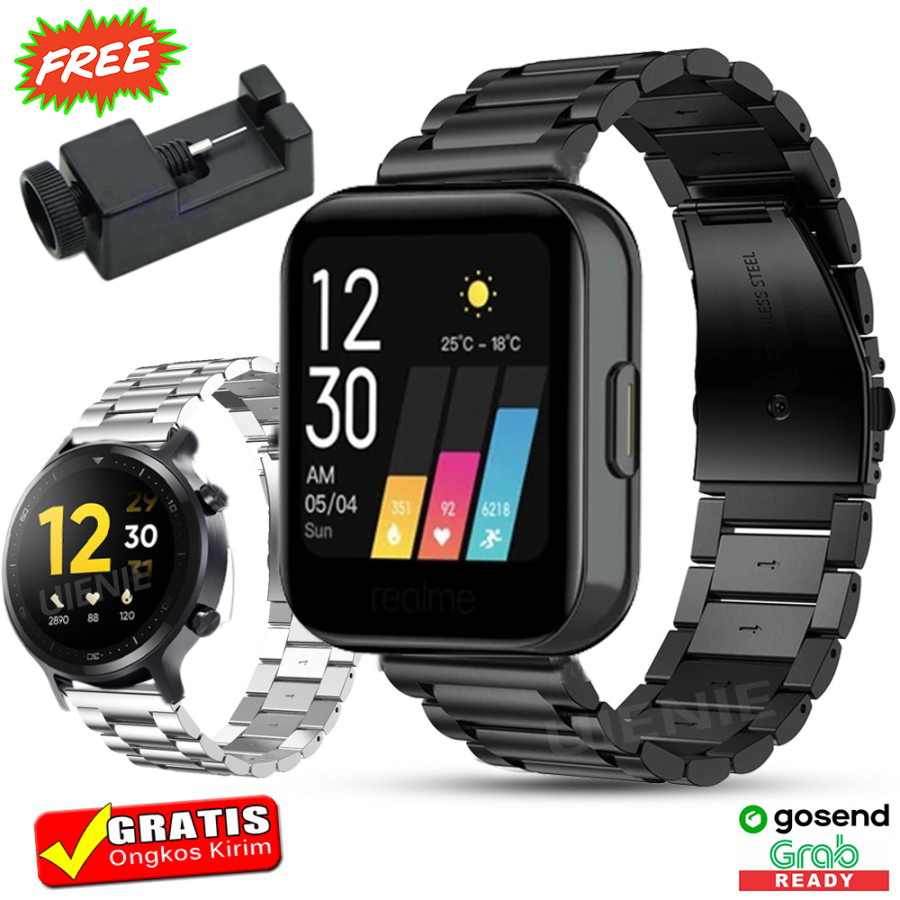 TALI JAM RANTAI REALME WATCH S - REALME WATCH 3 STAINLESS STEEL STRAP