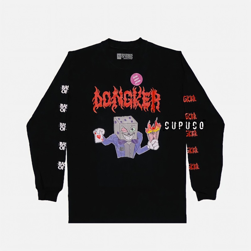 Longsleeve kaos Dongker x Bastard of Young - Bertaruh Pada Api | Official merchandise