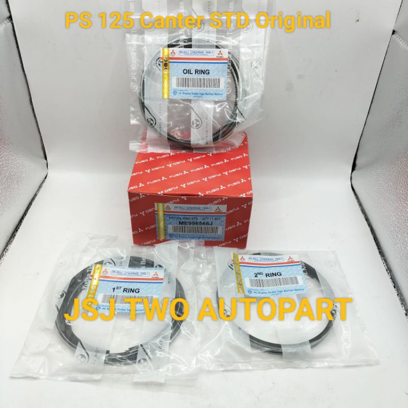 Ring Piston Ring Seher Set STD Mitsubishi PS 125 Canter Original