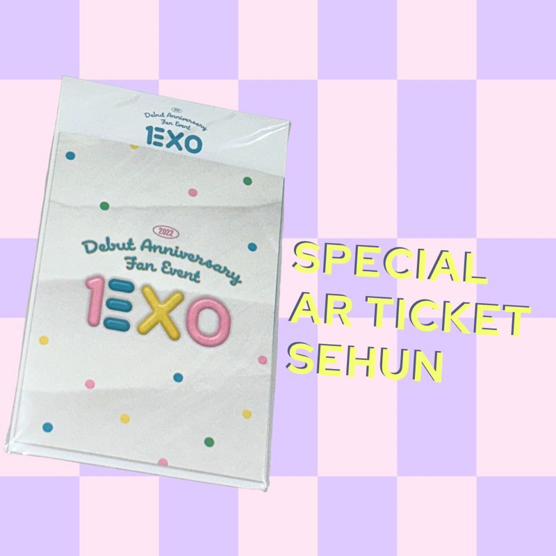 READY STOCK SEALED ARTICKET EXO SEHUN OFFICIAL MD EXO 10th DEBUT ANNIVERSARY FANMEETING