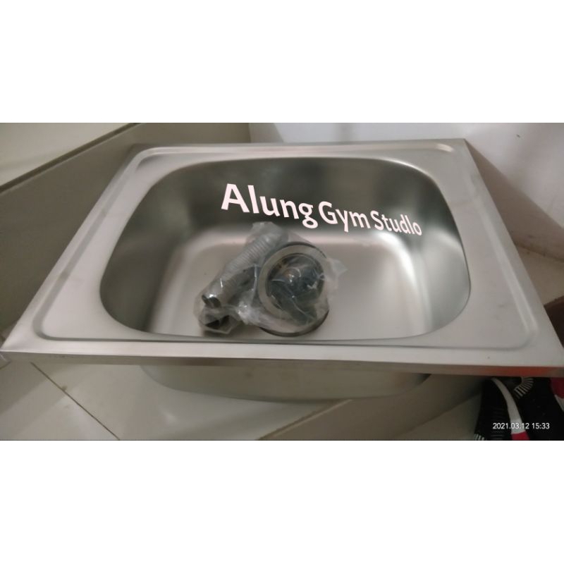 Bak Cuci Piring Stenlis 4050 / BCP 1 Lubang Tanpa sayap