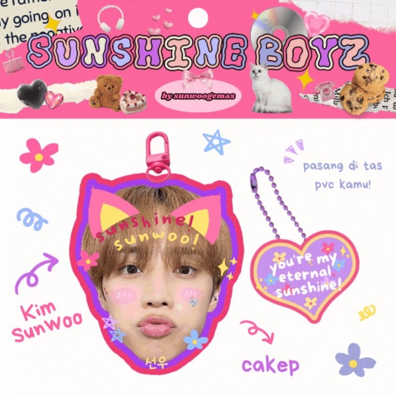 [puffy_pockets] PO the boyz keyring "sunshine boyz"